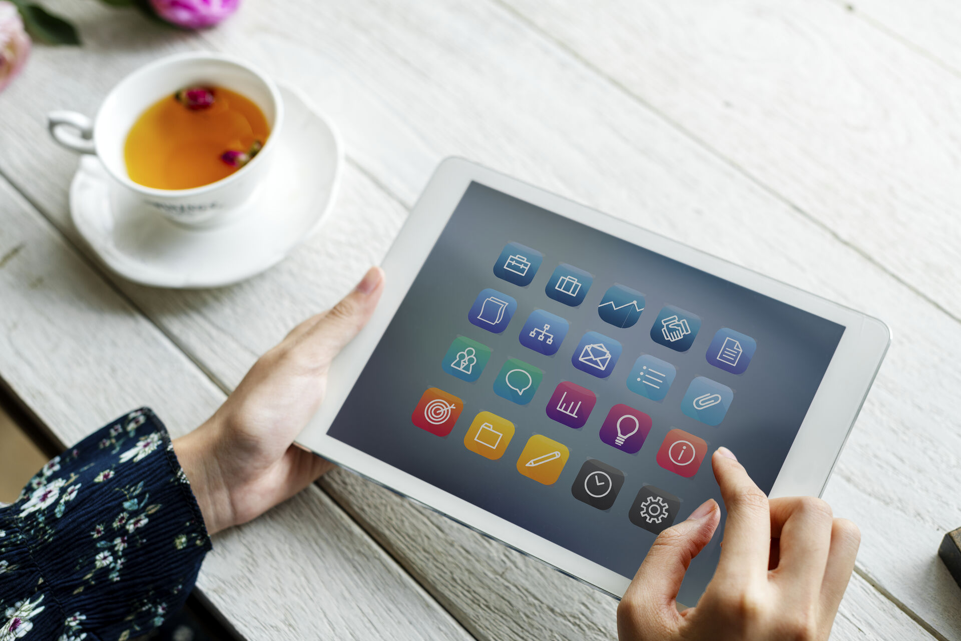 Tablet im Einsatz in der Schule